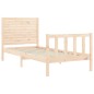 vidaXL Estructura de cama con cabecero madera maciza vidaXL Estructura de cama con cabecero madera maciza