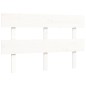 vidaXL Estructura de cama con cabecero madera maciza blanco 140x190 cm