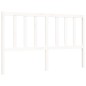 vidaXL Estructura de cama matrimonio con cabecero madera maciza blanco vidaXL Estructura de cama matrimonio con cabecero madera maciza blanco