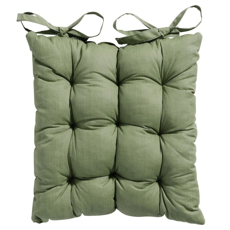 Madison Cojín de asiento Toscane Basic verde 46x46 cm Madison Cojín de asiento Toscane Basic verde 46x46 cm