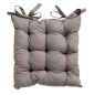 Madison Cojín de asiento Toscane Basic gris taupé 46x46 cm Madison Cojín de asiento Toscane Basic gris taupé 46x46 cm