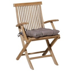 Madison Cojín de asiento Toscane Basic gris taupé 46x46 cm