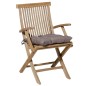 Madison Cojín de asiento Toscane Basic gris taupé 46x46 cm Madison Cojín de asiento Toscane Basic gris taupé 46x46 cm
