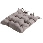 Madison Cojín de asiento Toscane Basic gris taupé 46x46 cm Madison Cojín de asiento Toscane Basic gris taupé 46x46 cm