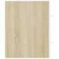 vidaXL Set de muebles de baño 2 piezas contrachapada blanco roble