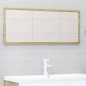 vidaXL Set de muebles de baño 2 piezas contrachapada blanco roble