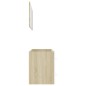 vidaXL Set de muebles de baño 2 pzas madera contrachapada blanco roble vidaXL Set de muebles de baño 2 pzas madera contrachapada blanco roble