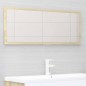 vidaXL Set de muebles de baño 2 pzas madera contrachapada blanco roble vidaXL Set de muebles de baño 2 pzas madera contrachapada blanco roble