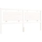 vidaXL Estructura de cama con cabecero madera maciza blanco 200x200 cm