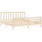 vidaXL Estructura de cama con cabecero madera maciza 200x200 cm vidaXL Estructura de cama con cabecero madera maciza 200x200 cm