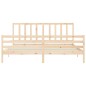 vidaXL Estructura de cama con cabecero madera maciza 200x200 cm vidaXL Estructura de cama con cabecero madera maciza 200x200 cm