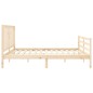 vidaXL Estructura de cama con cabecero madera maciza 200x200 cm vidaXL Estructura de cama con cabecero madera maciza 200x200 cm