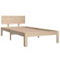 vidaXL Estructura de cama madera maciza 90x190 cm vidaXL Estructura de cama madera maciza 90x190 cm