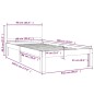 vidaXL Estructura de cama madera maciza 90x190 cm vidaXL Estructura de cama madera maciza 90x190 cm