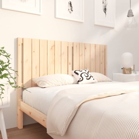 vidaXL Cabecero de cama madera maciza de pino 140,5x4x100 cm