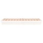 vidaXL Estructura de cama con LED madera maciza blanca 90x190 cm