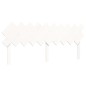 vidaXL Estructura de cama con cabecero madera maciza blanco 200x200cm vidaXL Estructura de cama con cabecero madera maciza blanco 200x200cm