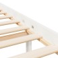 vidaXL Cama para personas mayores con cabecero madera maciza 140x190cm vidaXL Cama para personas mayores con cabecero madera maciza 140x190cm