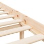 vidaXL Cama para personas mayores con cabecero madera maciza 120x200cm