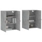 vidaXL Armario de pared 2 unidades gris hormigón 69,5x34x90 cm vidaXL Armario de pared 2 unidades gris hormigón 69,5x34x90 cm