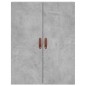 vidaXL Armario de pared 2 unidades gris hormigón 69,5x34x90 cm vidaXL Armario de pared 2 unidades gris hormigón 69,5x34x90 cm