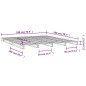 vidaXL Cama de palets de madera maciza de pino Super King 180x200 cm vidaXL Cama de palets de madera maciza de pino Super King 180x200 cm