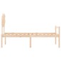 vidaXL Cama para personas mayores con cabecero madera maciza vidaXL Cama para personas mayores con cabecero madera maciza