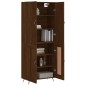 vidaXL Aparador alto madera contrachapada marrón roble 69,5x34x180 cm vidaXL Aparador alto madera contrachapada marrón roble 69,5x34x180 cm