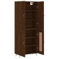 vidaXL Aparador alto madera contrachapada marrón roble 69,5x34x180 cm vidaXL Aparador alto madera contrachapada marrón roble 69,5x34x180 cm