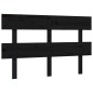 vidaXL Cama para personas mayores con cabecero madera maciza negro vidaXL Cama para personas mayores con cabecero madera maciza negro