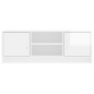 vidaXL Mueble de TV madera de ingeniería blanco brillo 102x30x37,5 cm
