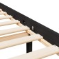 vidaXL Cama matrimonio personas mayores cabecero madera maciza negro vidaXL Cama matrimonio personas mayores cabecero madera maciza negro