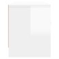 vidaXL Mueble de TV madera de ingeniería blanco brillo 102x30x37,5 cm