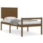 vidaXL Cama personas mayores cabecero madera marrón miel 100x200 cm vidaXL Cama personas mayores cabecero madera marrón miel 100x200 cm