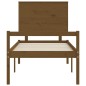 vidaXL Cama personas mayores cabecero madera marrón miel 100x200 cm vidaXL Cama personas mayores cabecero madera marrón miel 100x200 cm