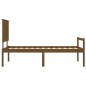 vidaXL Cama personas mayores cabecero madera marrón miel 100x200 cm vidaXL Cama personas mayores cabecero madera marrón miel 100x200 cm