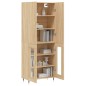 vidaXL Aparador alto madera contrachapada color roble 69,5x34x180 cm vidaXL Aparador alto madera contrachapada color roble 69,5x34x180 cm