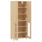 vidaXL Aparador alto madera contrachapada color roble 69,5x34x180 cm vidaXL Aparador alto madera contrachapada color roble 69,5x34x180 cm