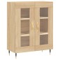 vidaXL Aparador alto madera contrachapada color roble 69,5x34x180 cm vidaXL Aparador alto madera contrachapada color roble 69,5x34x180 cm