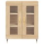 vidaXL Aparador alto madera contrachapada color roble 69,5x34x180 cm vidaXL Aparador alto madera contrachapada color roble 69,5x34x180 cm