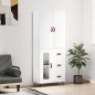 vidaXL Aparador alto madera contrachapada blanco brillo 69,5x34x180 cm vidaXL Aparador alto madera contrachapada blanco brillo 69,5x34x180 cm