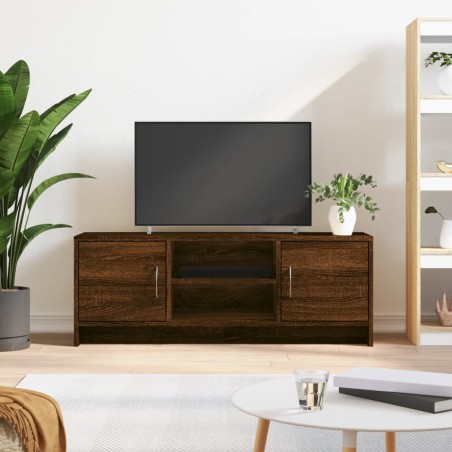 vidaXL Mueble para TV madera de ingeniería roble marrón 102x30x37,5 cm