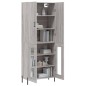 vidaXL Aparador alto madera contrachapada gris sonoma 69,5x34x180 cm vidaXL Aparador alto madera contrachapada gris sonoma 69,5x34x180 cm