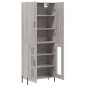 vidaXL Aparador alto madera contrachapada gris sonoma 69,5x34x180 cm vidaXL Aparador alto madera contrachapada gris sonoma 69,5x34x180 cm