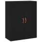 vidaXL Aparador alto madera contrachapada negro 69,5x34x180 cm vidaXL Aparador alto madera contrachapada negro 69,5x34x180 cm