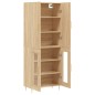 vidaXL Aparador alto madera contrachapada color roble 69,5x34x180 cm