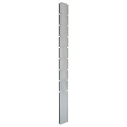 vidaXL Postes de valla de jardín 30 uds acero galvanizado plata 220 cm