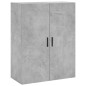 vidaXL Aparador alto madera contrachapada gris hormigón 69,5x34x180 cm vidaXL Aparador alto madera contrachapada gris hormigón 69,5x34x180 cm