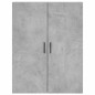 vidaXL Aparador alto madera contrachapada gris hormigón 69,5x34x180 cm vidaXL Aparador alto madera contrachapada gris hormigón 69,5x34x180 cm