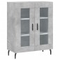 vidaXL Aparador alto madera contrachapada gris hormigón 69,5x34x180 cm vidaXL Aparador alto madera contrachapada gris hormigón 69,5x34x180 cm